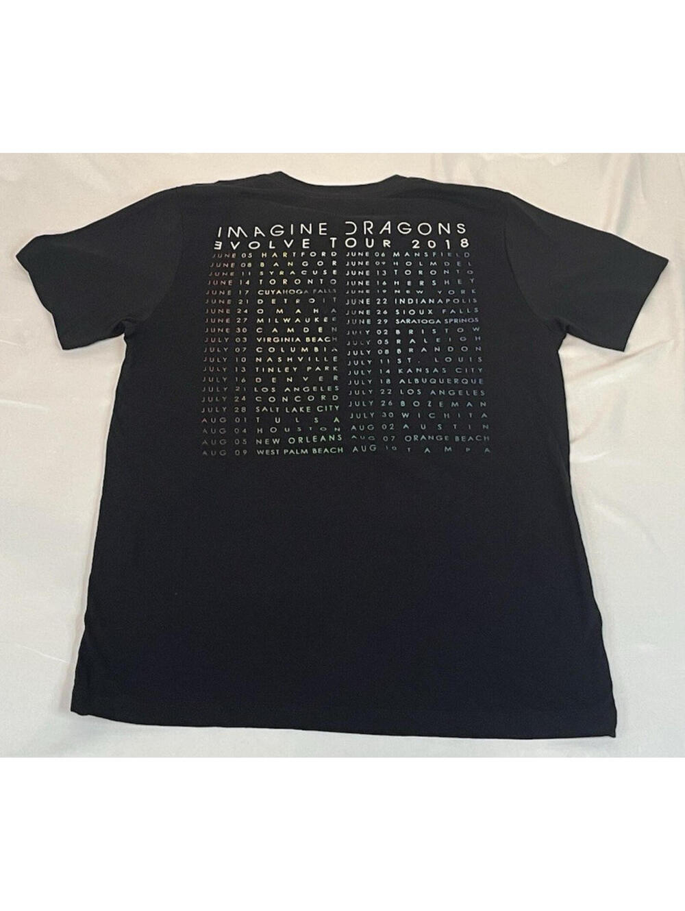 Imagine Dragons 2018 Evolve Tour T-SHirt Concert Shirt Adult M Black Stretch